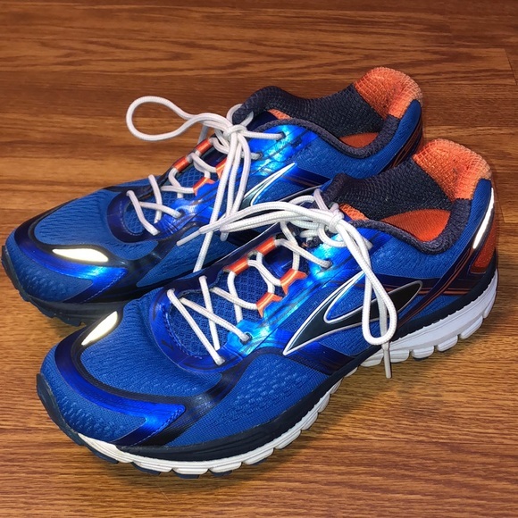 Brooks Other - Mens Brooks 8th Anniversary Ghost Running Shoe Blue And Orange Size 10.5